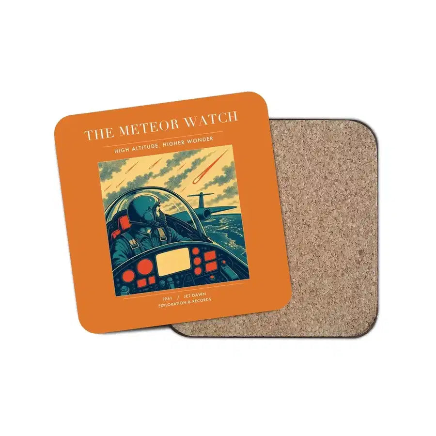 The Meteor Watch - Designed Coasters design on orange 1-piece