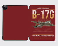 Thumbnail for B-17G Flying Fortress design on dark red ipad tablet case