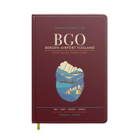 Thumbnail for Bergen Airport Flesland BGO - Seven-Rain Fjord Tapestry - Dark Red