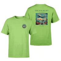 Thumbnail for VINTAGE G4119 - The Polar Jet - Double-Side T-Shirt design on lightgreen double side t shirt
