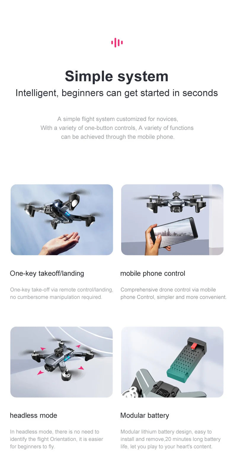 K7 Drone: 8K HD Dual - Camera, Quadcopter, Folding Design, Optical Flow Hover & Obstacle Avoidance - view 17