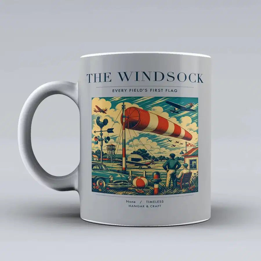 VINTAGE G4136 - The Windsock - Ceramic Mug design on lightgray