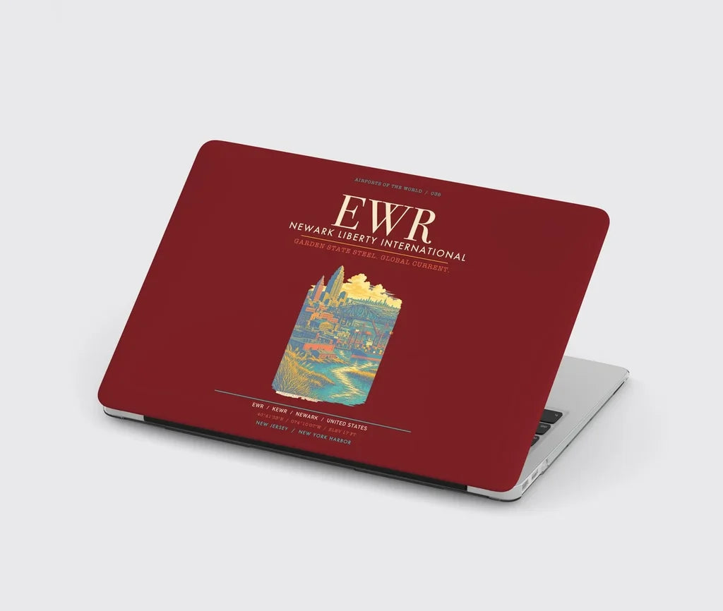 Newark Liberty International Airport EWR - Dark Red