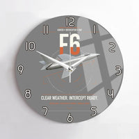 Thumbnail for Hawker Hunter F6 design on gray no frame wall clock