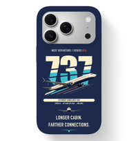 Thumbnail for Boeing 737-900ER design on navy blue magsafe iphone case