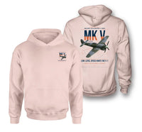 Thumbnail for Hawker Tempest Mk V design on pink double-side hoodie, double-side print