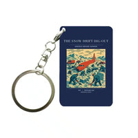 Thumbnail for VINTAGE G4355 - The Snow Drift Dig-Out - Designed Key Chain design on navyblue
