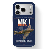 Thumbnail for Hawker Hurricane Mk I design on navy blue magsafe iphone case, for iPhone 17 Pro