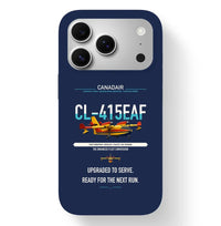 Thumbnail for Canadair CL-415EAF design on navy blue magsafe iphone case, for iPhone 17 Pro