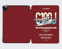 Thumbnail for Cessna 180J Skywagon design on dark red ipad tablet case