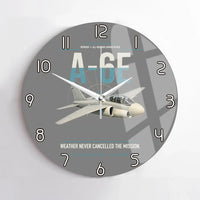 Thumbnail for A-6E Intruder design on gray no frame wall clock