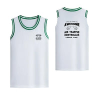 Thumbnail for Air Traffic Controller Designed Basketball Style Sports Tank Tops - view 12