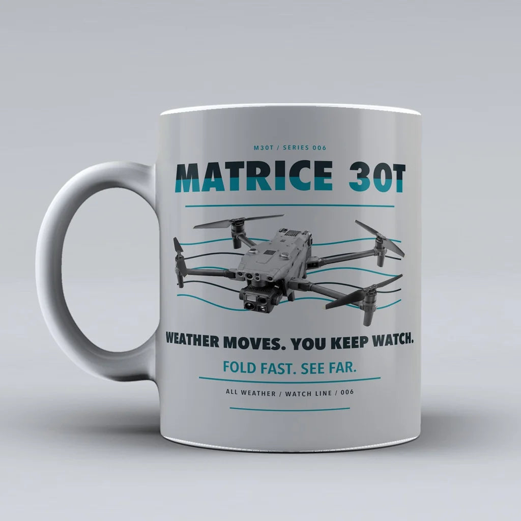 Matrice 30T Mug design on light gray dji