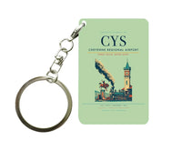 Thumbnail for Cheyenne Regional Airport (CYS) design on light green key chain