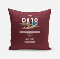 Thumbnail for Piper PA-18 Super Cub design on dark red pillow