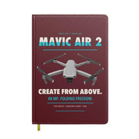 Thumbnail for DJI Mavic Air 2 design on dark red notebook