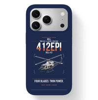 Thumbnail for Bell 412EPI design on navy blue magsafe iphone case, for iPhone 17 Pro