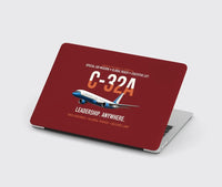 Thumbnail for C-32A Air Force Two Global Reach design on dark red MacBook case