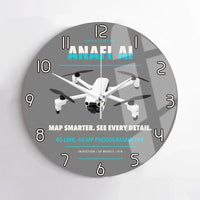 Thumbnail for Parrot ANAFI Ai design on gray no frame wall clock