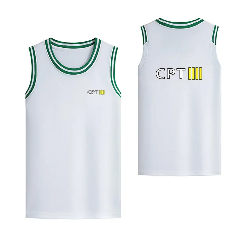 CPT & 4 Lines Designed Basketball Style Sports Tank Tops - view 12