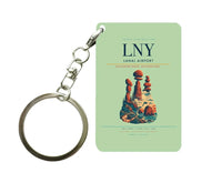 Thumbnail for Lanai Airport (LNY) design on light green key chain