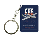 Thumbnail for de Havilland Vampire FB5 design on navy blue designed key chain, double-side print