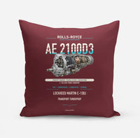 Thumbnail for AE 2100D3 design on dark red pillow