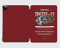 Thumbnail for TPE331-12 design on dark red ipad tablet case