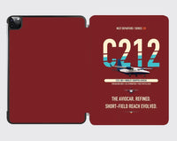 Thumbnail for CASA C-212-300 Aviocar design on dark red ipad tablet case