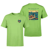 Thumbnail for VINTAGE G4416 - The Census By Air - Double-Side T-Shirt design on lightgreen double side t shirt