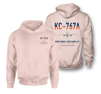 Thumbnail for Boeing KC-767A design on pink double-side hoodie, double-side print