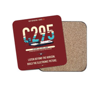 Thumbnail for Airbus C295 SIGINT design on dark red 1 piece coaster
