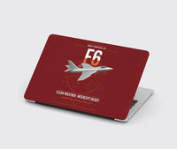 Thumbnail for Hawker Hunter F6 design on dark red MacBook case