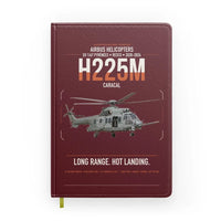 Thumbnail for Airbus Helicopters H225M Caracal design on dark red notebook