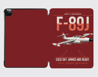 Thumbnail for F-89J Scorpion design on dark red ipad tablet case