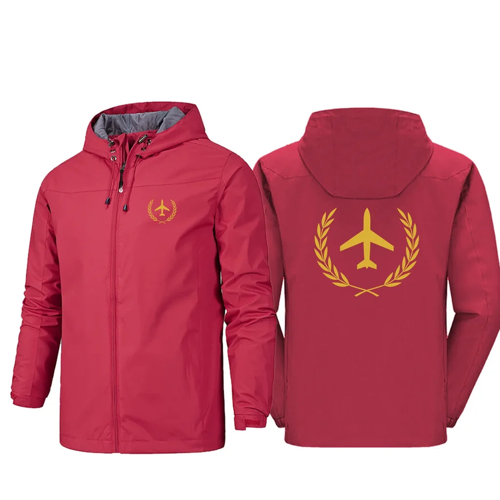 Leaf & Airplane Designed Rain Jackets & Windbreakers - view 12