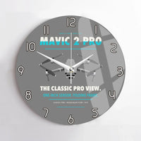 Thumbnail for DJI Mavic 2 Pro design on gray no frame wall clock
