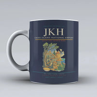 Thumbnail for Chios Island National Airport (JKH) airport code design on dark blue ceramic mug