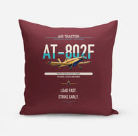 Thumbnail for Air Tractor AT-802F design on dark red pillow