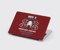 Thumbnail for DJI Neo 2 design on dark red MacBook case