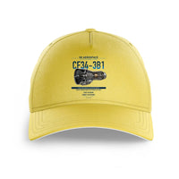 Thumbnail for CF34-3B1 design on yellow printed hat