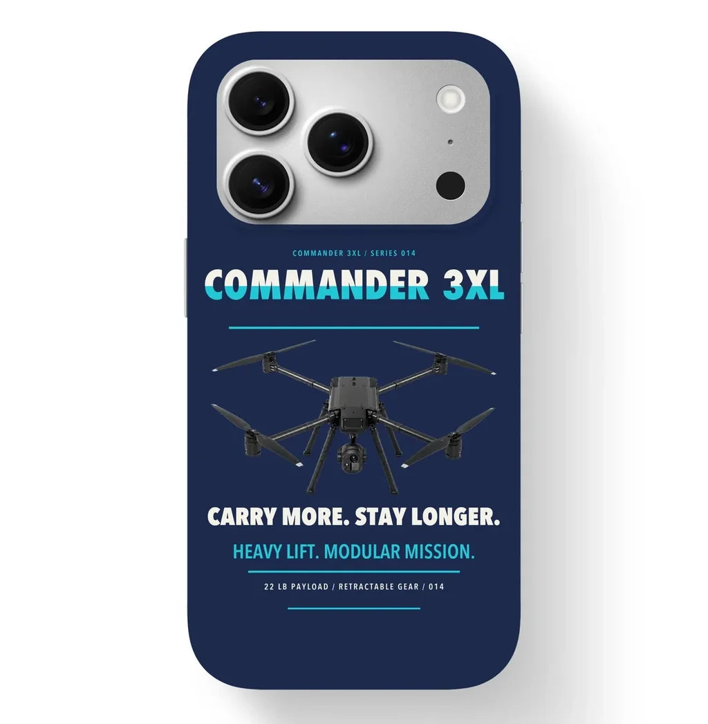 Draganfly Commander 3XL Case design on navy blue iphone case