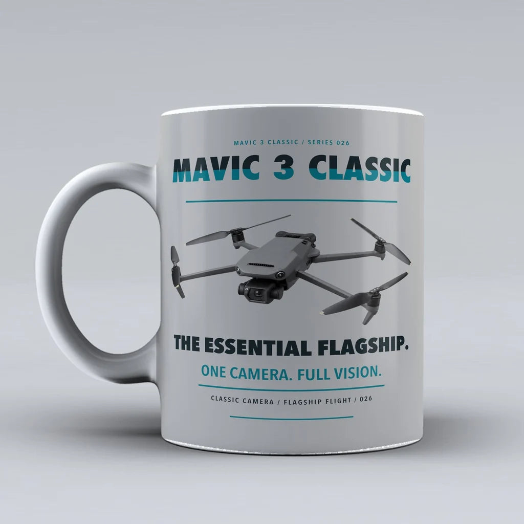 Mavic 3 Classic Mug design on light gray dji