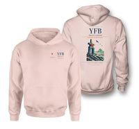 Thumbnail for Iqaluit Airport (YFB) design on pink double-side hoodie