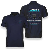Thumbnail for BRINC LEMUR 2 design on navy blue polo
