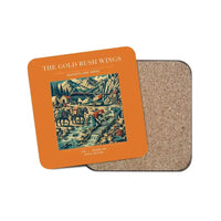 Thumbnail for The Gold Rush Wings - Designed Coasters design on orange 1-piece