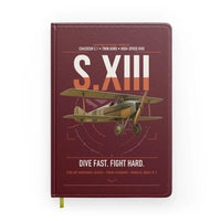 Thumbnail for SPAD S.XIII C.1 design on dark red notebook