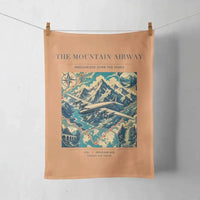 Thumbnail for VINTAGE G4083 - The Mountain Airway - Designed Towels design on orange