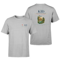 Thumbnail for Kristianstad Airport (KID) design printed on light gray double-side t-shirt