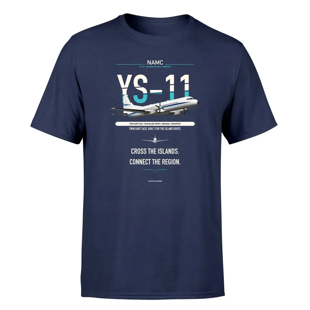NAMC YS-11A design on navy blue single side